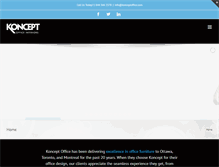 Tablet Screenshot of konceptoffice.com